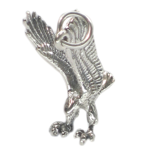 Eagle sterling silver charm .925 x 1 Eagles charms