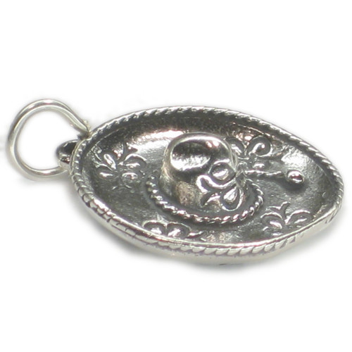 Sombrero Mexican Hat sterling silver charm .925 x 1 hats charms