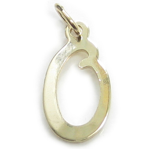 Initial O Letter 9ct yellow gold charm .375 x1 Letters Initials charms