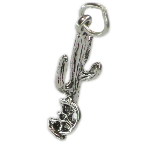 Cactus sterling silver charm .925 x 1 Cacti Desert charms