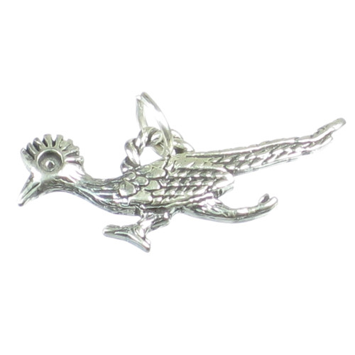 Road Runner sterling silver bird charm .925 x 1 Birds Roadrunner charms