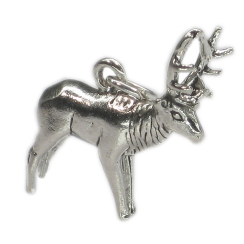 Elk sterling silver charm .925 x 1 Elks and Moose charms