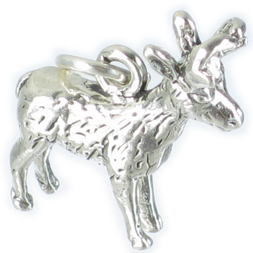 Antelope sterling silver charm .925 x 1 Antelopes charm