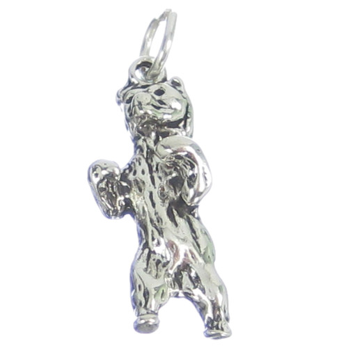 Bear sterling silver charm .925 x 1 silver bears charms