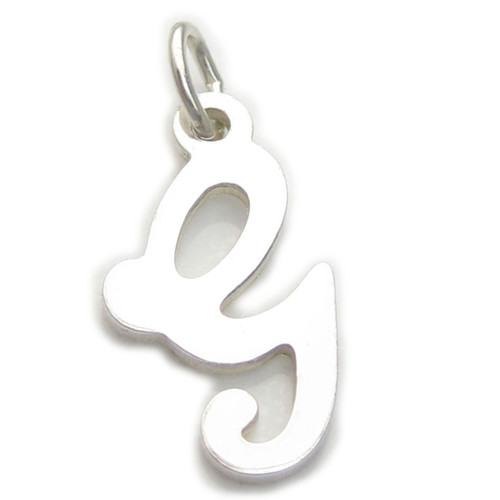 Letter G Initial sterling silver charm .925 x1 Letters Initials charms
