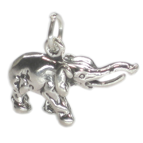 Elephant sterling silver charm .925 x 1 Elephants charms A