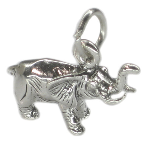 Elephant sterling silver charm .925 Elephants charms B