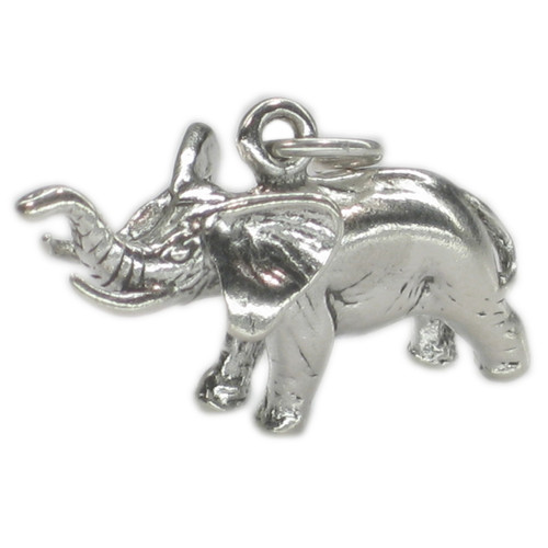 Elephant sterling silver charm .925 x 1 Elephants charms C