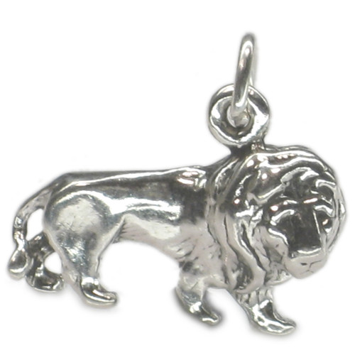 Lion Leo sterling silver charm .925 x 1 Lions charms