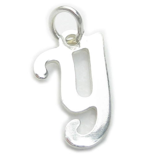 Letter Y Initial sterling silver charm .925 x1 Letters Initials charms