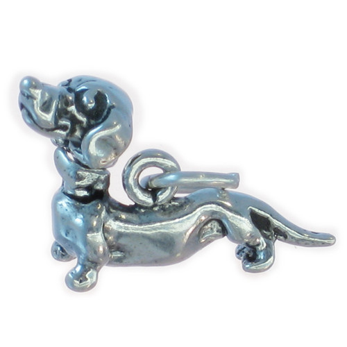 Dachshund sterling silver charm .925 x 1 Sausage Dogs Dog charms A1