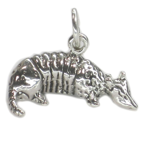 Armadillo sterling silver charm .925 x 1 Armadillos charms