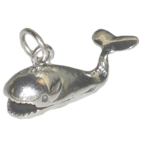 Whale sterling silver charm .925 x 1 Whales Wales charms