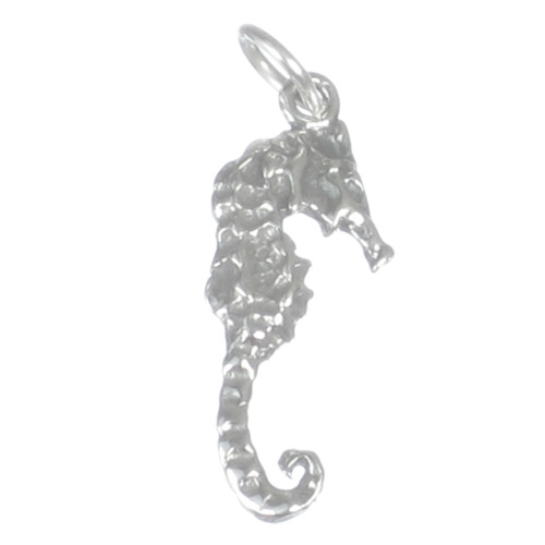Seahorse sterling silver charm .925 x 1 Sea Horse Seahorses charms