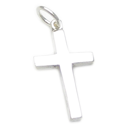 Cross sterling silver charm pendant .925 x 1 Crosses charms pendants A1