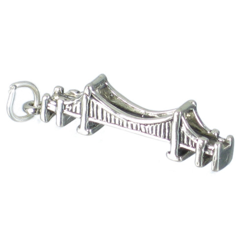 Mackinac Bridge sterling silver charm .925 Michigan Bridges charms