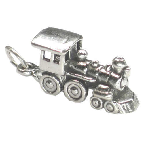 Train Engine sterling silver charm .925 x 1 Trains Engines charms