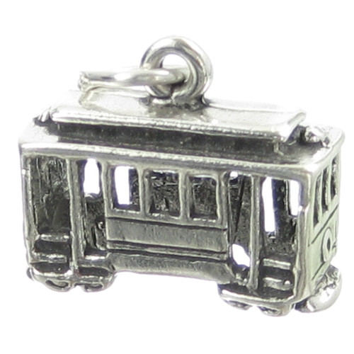 Cable Car Tram sterling silver charm .925 Cablecars Trams charms