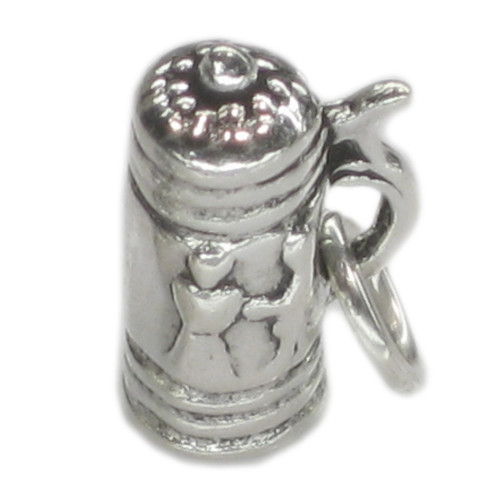 Beer Stein sterling silver charm .925 x 1 Steins and Ale charms