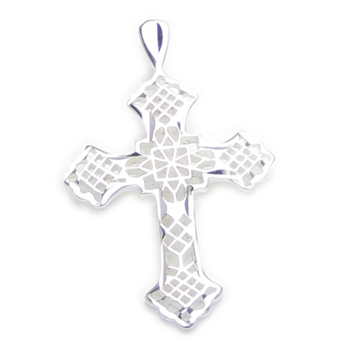 Cross ornate sterling silver pendant .925 x 1 holy crosses pendants