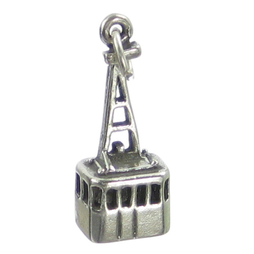 Gondola lift Cable Car sterling silver charm .925 x 1 Cablecar charms
