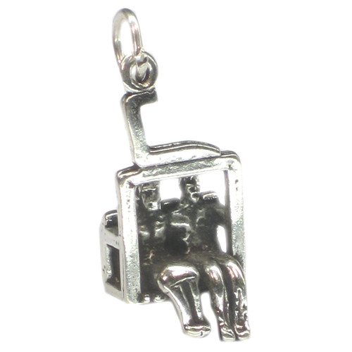 Chairlift sterling silver charm .925 Skiing and Alps charms