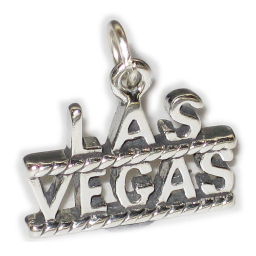 Las Vegas sterling silver charm Gamble .925 USA North America charms