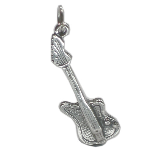 Guitar sterling silver charm .925 x 1 Guitars Music charms