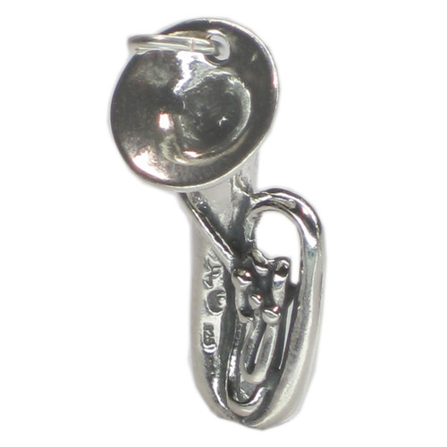 Tuba sterling silver charm .925 x 1 Tubas and Music charms