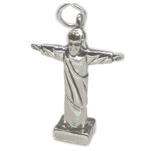 Rio Christ Statue sterling silver charm .925 x 1 Christ the Redeemer