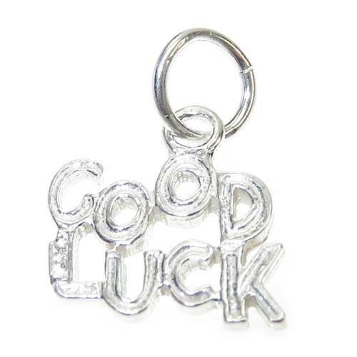 Good Luck sterling silver charm .925 Lucky charms A1