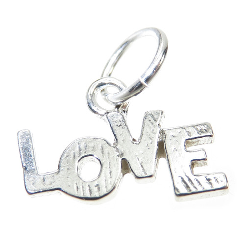 Love sterling silver charm .925 x 1 Loving charms A1