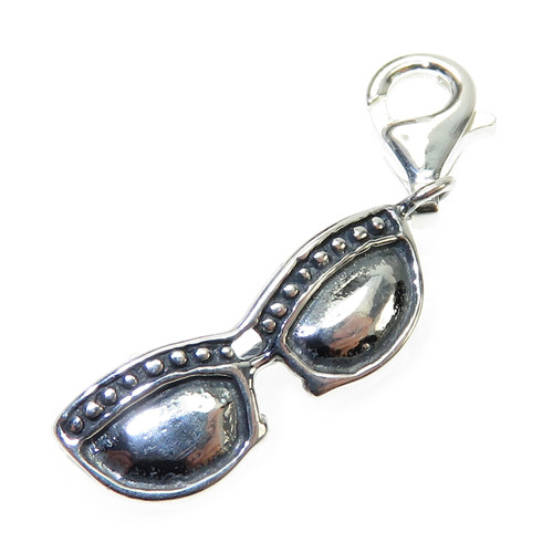 Sunglasses sterling silver charm on clip .925 x 1 Holiday Glasses Charms