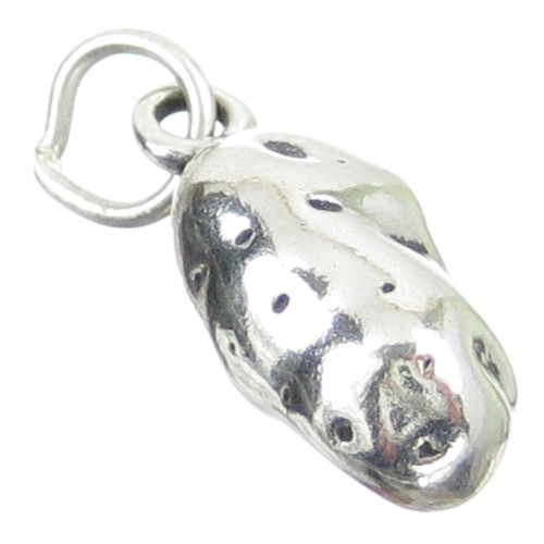 Potato sterling silver charm .925 x 1 Potatoe Potatos Vegetable charms