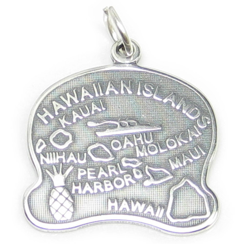 Hawaii sterling silver charm .925 x 1 US States American Hawai charms