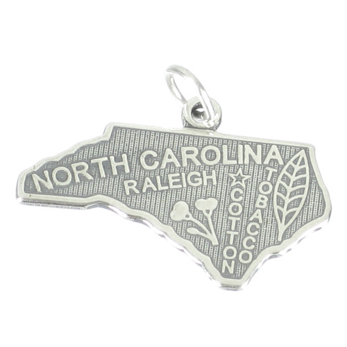 North Carolina State sterling silver charm .925 x1 States America charms