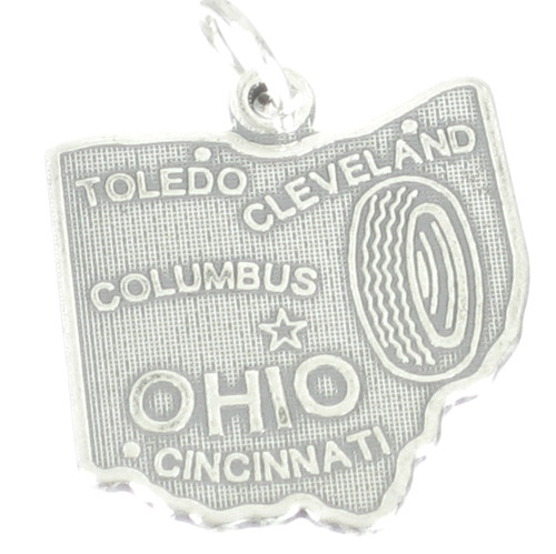 Ohio State sterling silver charm .925 x 1 USA States America charms