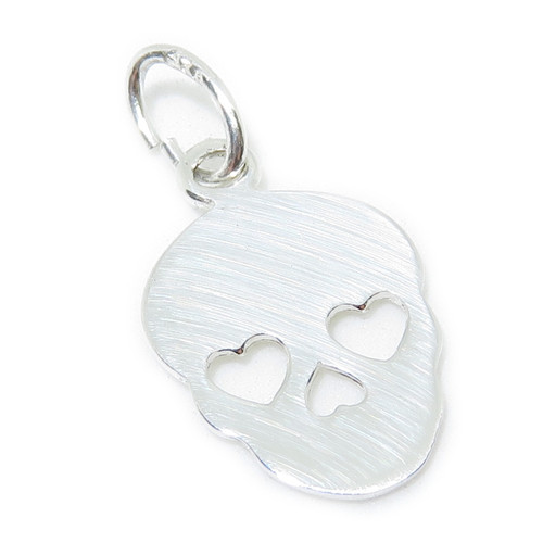 Skull sterling silver charm .925 x 1 Halloween & Skulls charms