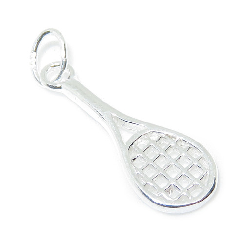 Tennis Racket SMALL sterling silver charm .925 x 1 Sports charms