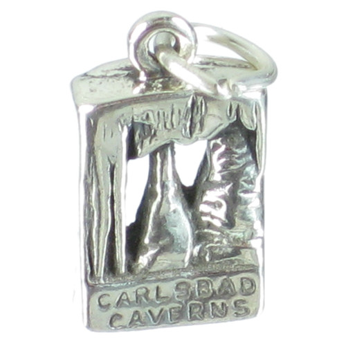 Carlsbad Caverns sterling silver charm .925 x1 Caves Caving Caver charms
