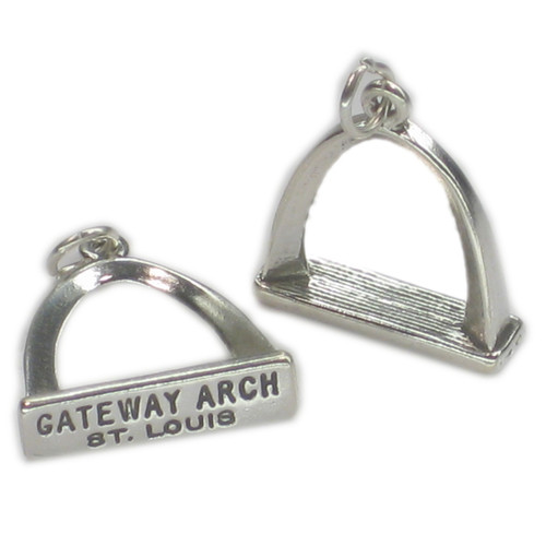 Saint Louis Arch Gateway sterling silver charm .925 x 1 Missouri Arch