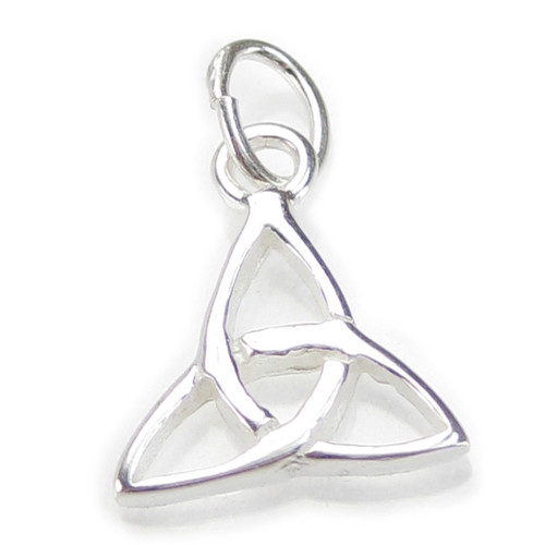 Trefoil Knot TINY sterling silver charm .925 x 1 Knots charms