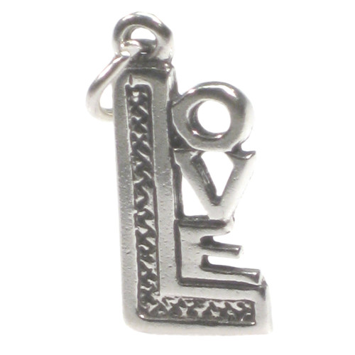 Love sterling silver charm .925 x 1 loving charms
