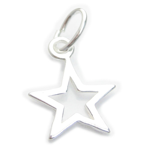 Star small sterling silver charm .925 x 1 Stars Special charms