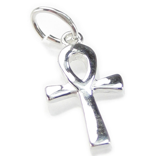 Ankh Cross TINY sterling silver charm .925 x 1 Ankhs & Egyptian charms