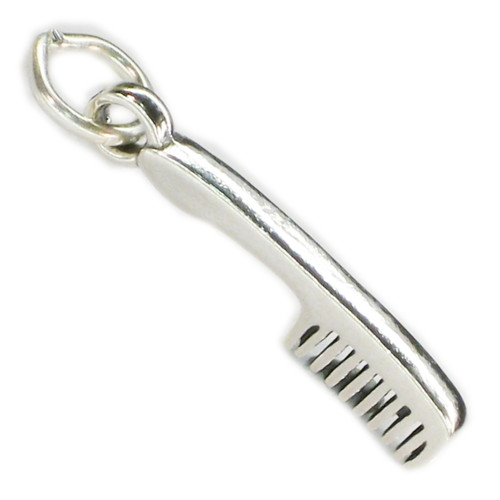 Hair Comb sterling silver charm .925 x 1 Combs and hairdressing charms