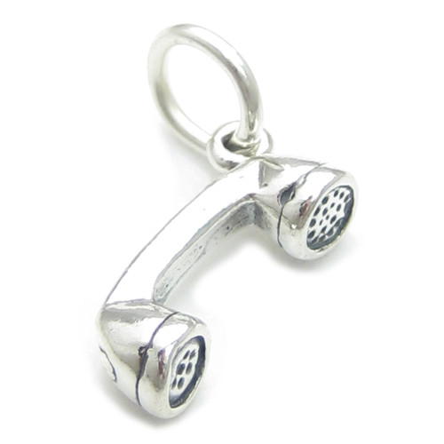 Telephone sterling silver charm .925 x 1 Phones Phone Handset charms