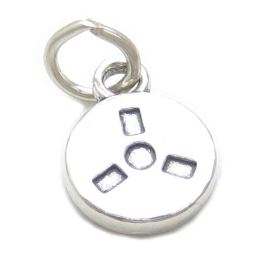 Tape Film Movie Reel sterling silver charm .925 x 1 Movies charms