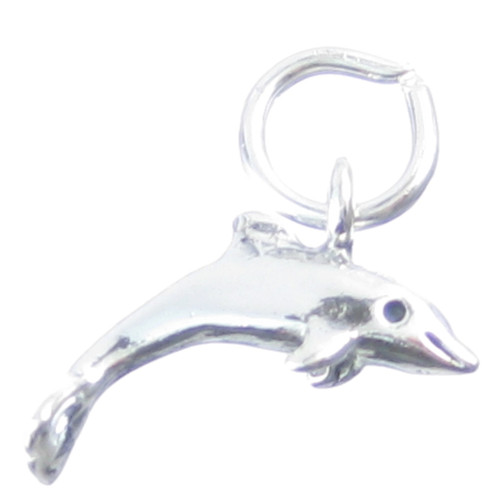 Dolphin sterling silver charm .925 x 1 Dolphins charms F