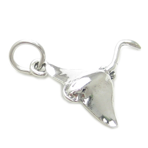 Stingray sterling silver charm .925 x 1 Sting Ray Bat Manta Rays charms